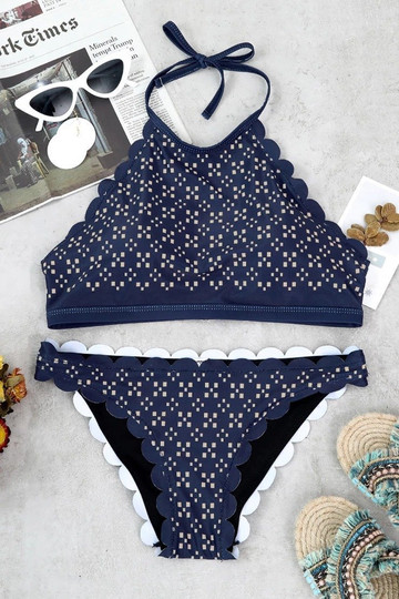 Non Positioning Printing Two-piece Swimwears