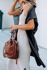 Casual Sleeveless Deep Grey Cardigan Sweaters
