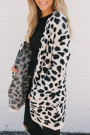 Animal Leopard Printed Cardigan Sweaters