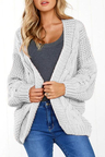 Simple Batwing Sleeves Cardigan Sweaters