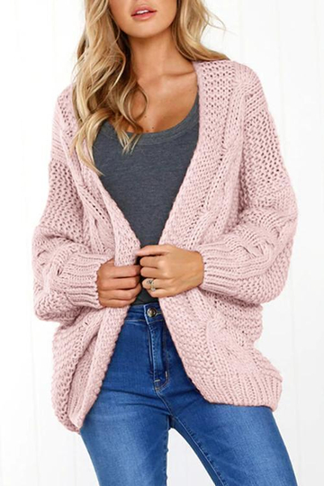 Simple Batwing Sleeves Cardigan Sweaters