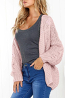 Simple Batwing Sleeves Cardigan Sweaters