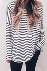 Striped Black Cotton T-shirt