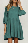 Casual Travel History Green Dress