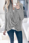 Better Now Long Sleeves Grey Cardigan Sweaters