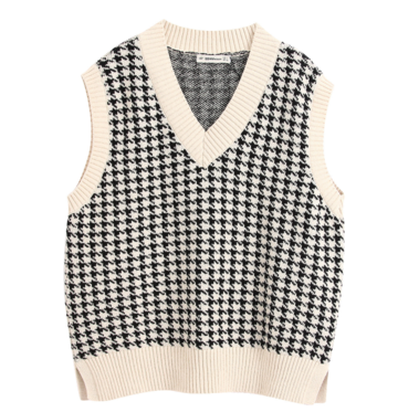 Swallow Gird Texture Sweater Vest