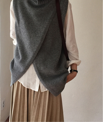 Casual Crew Neck Solid Irregular Knit Top