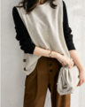 Sleeveless Side Button Sweater