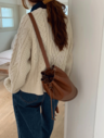 Chic Twisted Design Sweater -Ivory