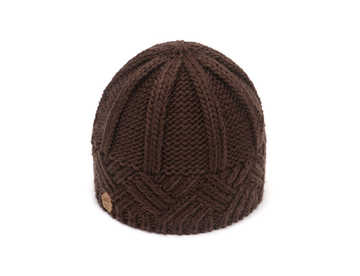 Retro Style Rhombus Check Wool Knit Hat