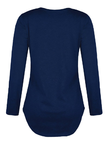 Autumn/winterNew Style Solid Color V-neck Strapped Loose Top