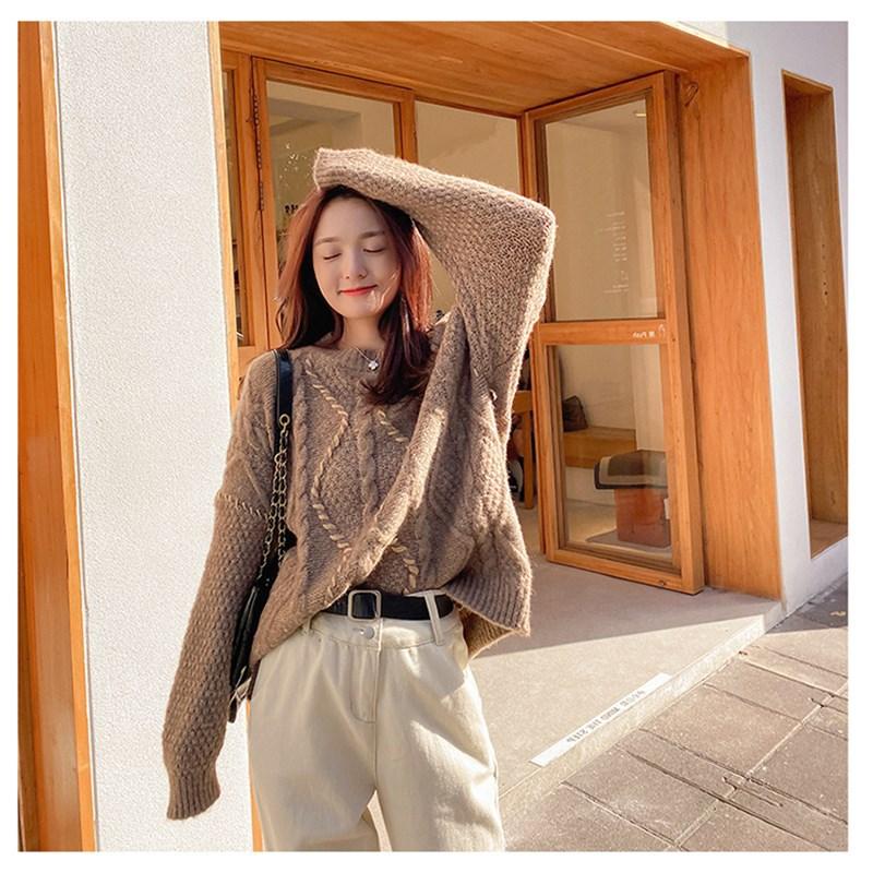 Chic Vintage Round Neck Sweater