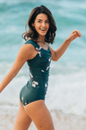 THE VICTORIA OFF SHOULDER ONE-PIECE SWIMSUIT