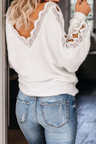 The Snuggle Is Real Lace Sweater