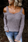 Dew Shoulder Juliette Sweater For Lady