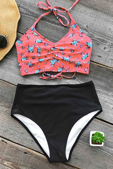 ATTRACT YOUR ATTENTION HALTER BIKINI SET