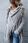 Street Style Casual Solid Autumn & Winter Shawl Coat