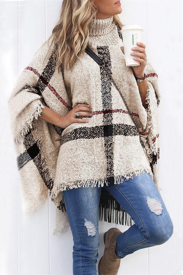 burberry sweater poncho