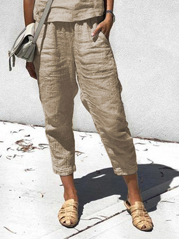 Bohemian Linen Casual Pants for Spring and Summer