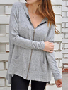 Zipped Cotton Hoodie Long Sleeve Coats