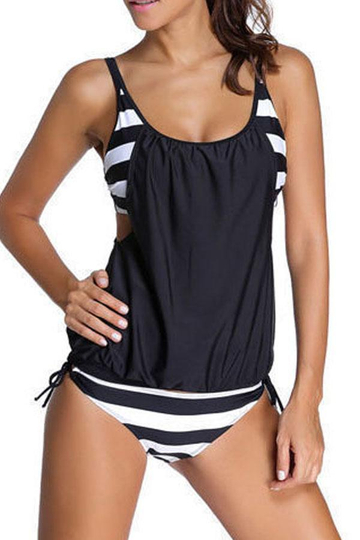 Back To Twenty Patchwork Tankini Set