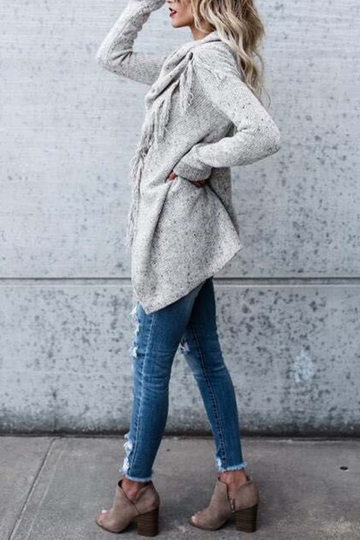 Street Style Casual Solid Autumn & Winter Shawl Coat