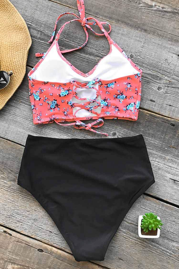 ATTRACT YOUR ATTENTION HALTER BIKINI SET