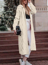 Women Long Cardigan Twist Knit