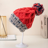 Cute Patchwork Thermal Woolen Hat Knitted Hat