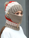 Bib Integrated Woolen Hat