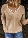 PLUS SIZE SOLID LOOSE FIT WOMEN PULLOVER SWEATERS