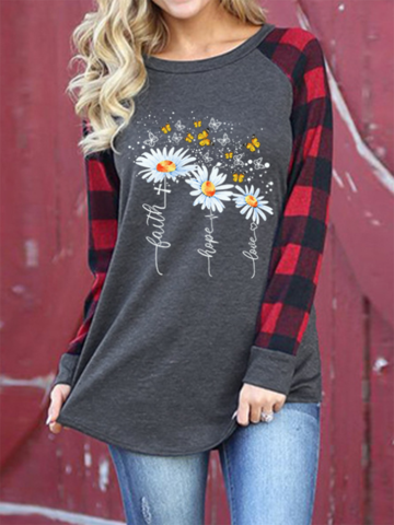 Flower print T-shirt