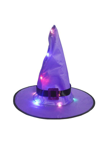 Halloween party glowing witch hat