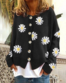 Sweet Daisy Printed Button Cardigan