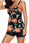 Fashion Floral Printed Tankini Set