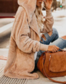 Sleeve Fuzzy Long Sleeve Sweet Pockets Cashmere Teddy Bear Coats