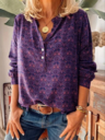 Floral Long Sleeve Casual Printed Shirt