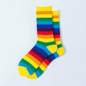 Rainbow Thigh Socks