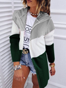 Colorful Sweet Hooded Cardigan Mid-length Thin Knit Jacket