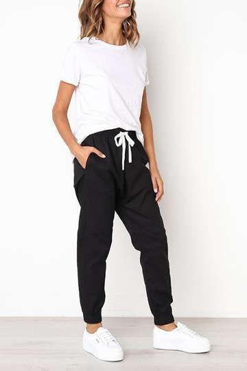 Ladies Casual Drawstring Sports Pants