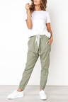 Ladies Casual Drawstring Sports Pants