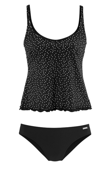 Polka Dot Ruffle Tankini Set