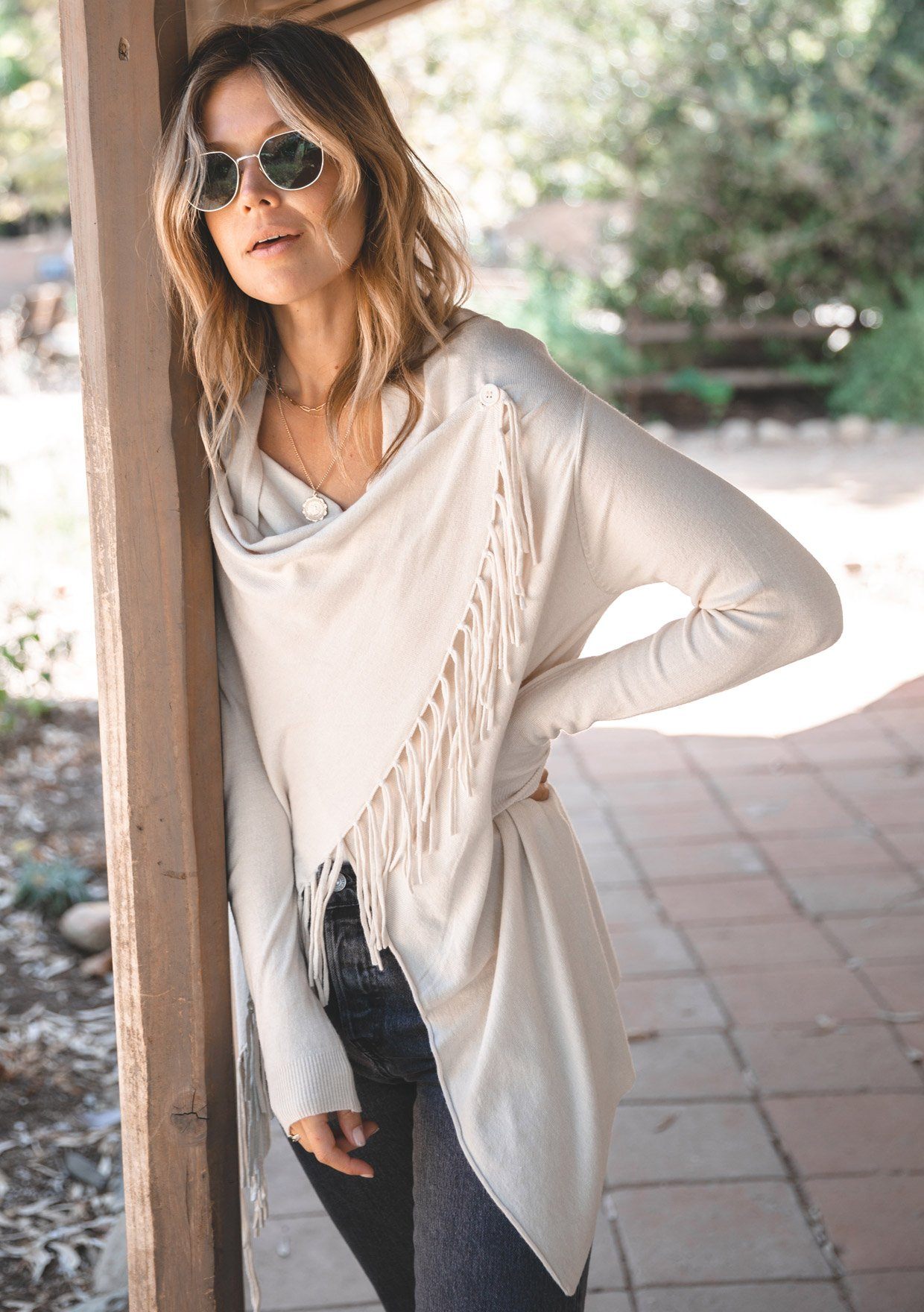 Carys Fringed Sweater