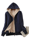 Long Sleeve Zipper Casual Hooded Women Warm Coat