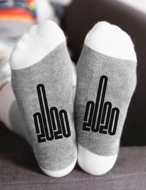 Download 2020 Middle Finger Graphic Unisex Crew Socks