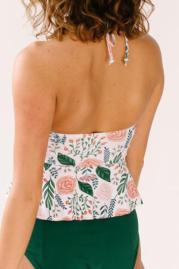 Flora High-Neck Tankini Set