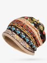 Retro Tribal Printed Fleece Dual Use Scarf Beanie Hat