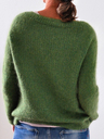 Solid Knitted Sweaters Plus Size Pullovers Jumpers