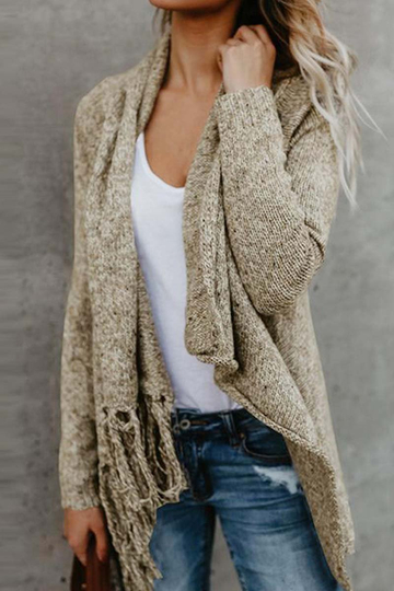 Street Style Casual Solid Autumn & Winter Shawl Coat