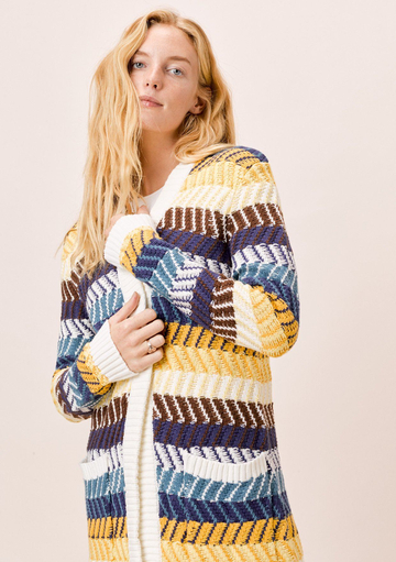 Dawn Chevron Stripe Cardigan